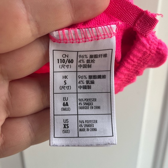 Walt Disney World Girls Pink/Yellow Neon Graphic Logo Print Cropped Tee Size XS - Picture 4 of 6